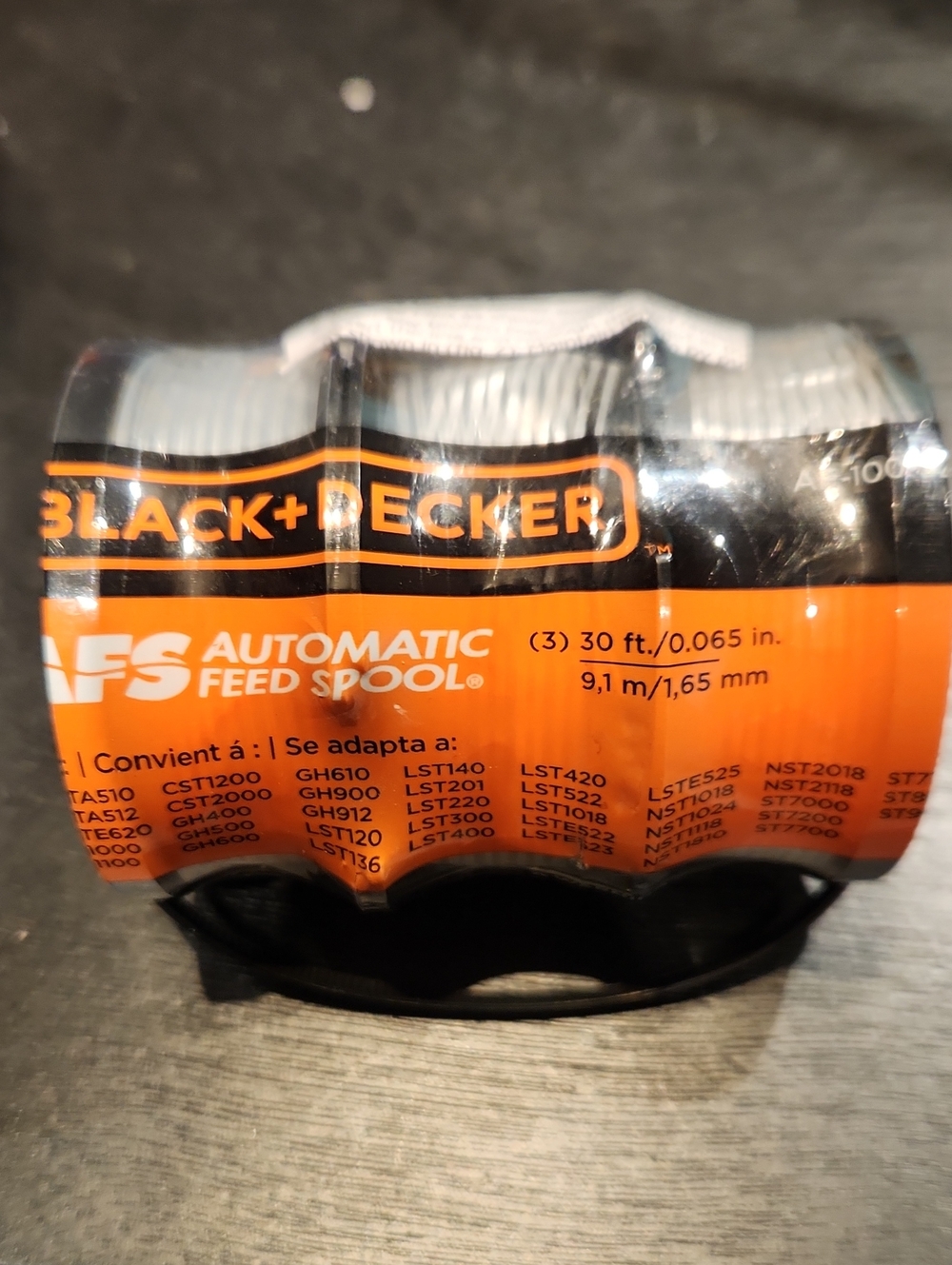 NWT Black+Decker AF-100-3ZP (3) 30ft/.065" AFS Automatic Feed Spool Replacement